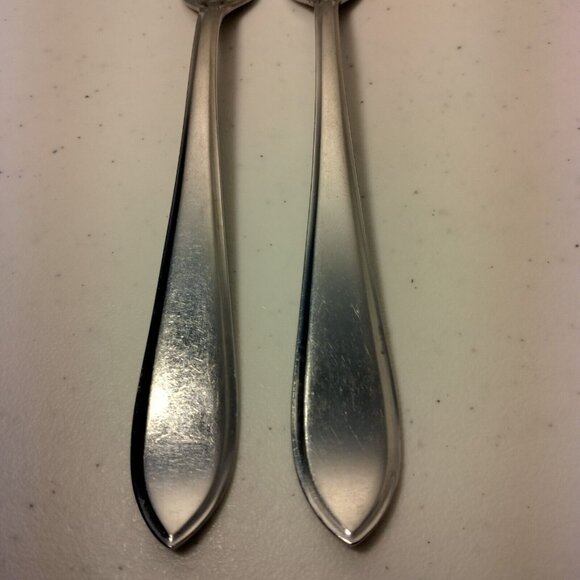 Inoxa Flatware Vlekvrij Massief Fish Fork Pair 2 Holland Stainless Skinny 7.25" - Picture 2 of 7